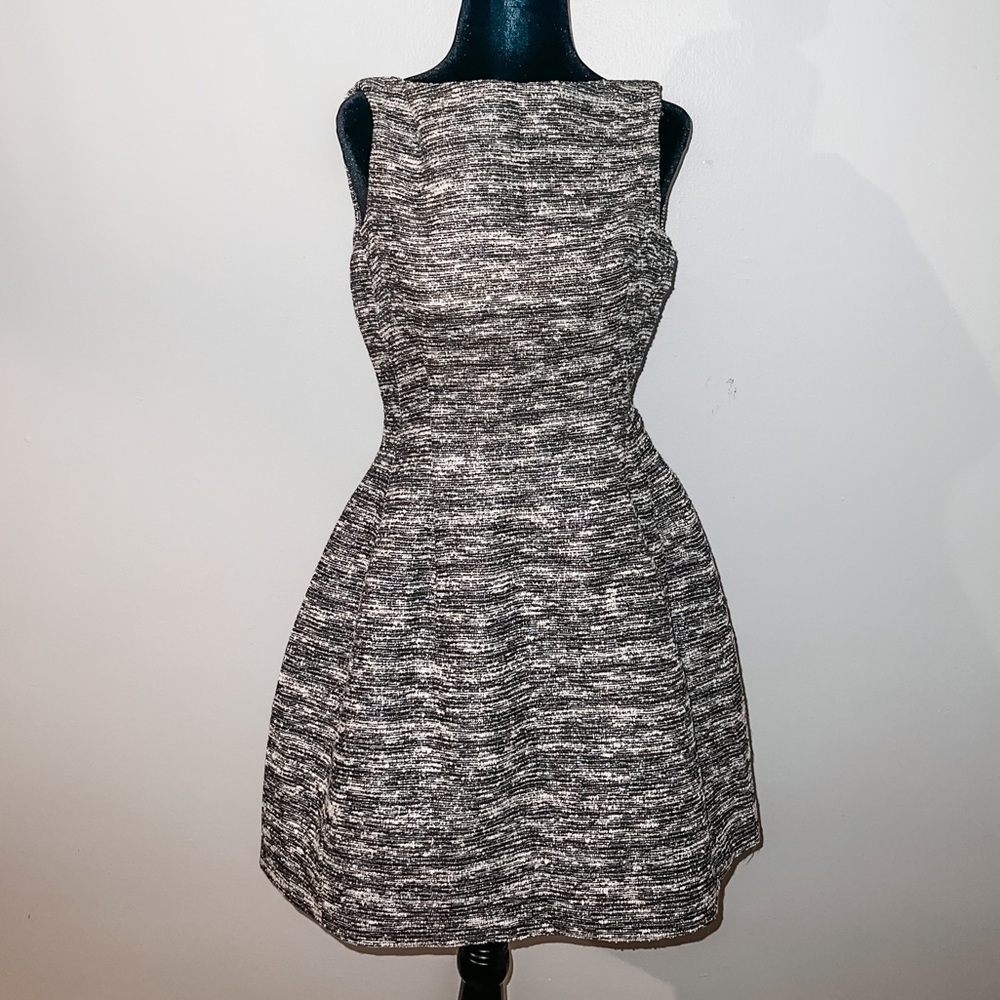 Holiday Glam: Chic Tweed Peplum Dress perfect for the Holidays!